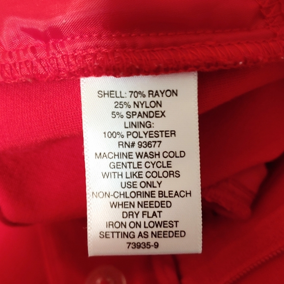 Liz Claiborne red pants Size 16 - Picture 3 of 12